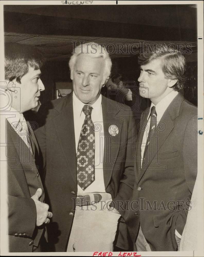 1979 Press Photo Fred Lenz and Colleagues at Event - ctaa40701- Historic Images