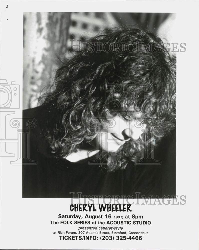 1997 Press Photo Cheryl Wheeler - ctgp01097- Historic Images