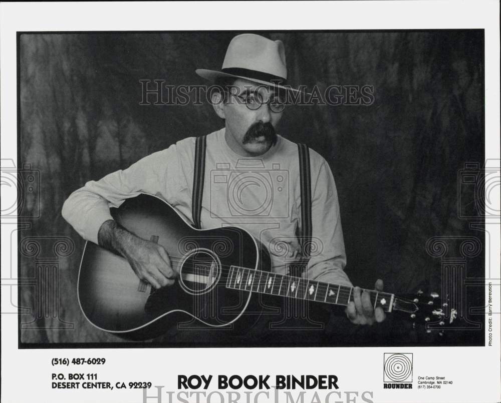 Press Photo Roy Book Binder Musician - ctgp02793- Historic Images