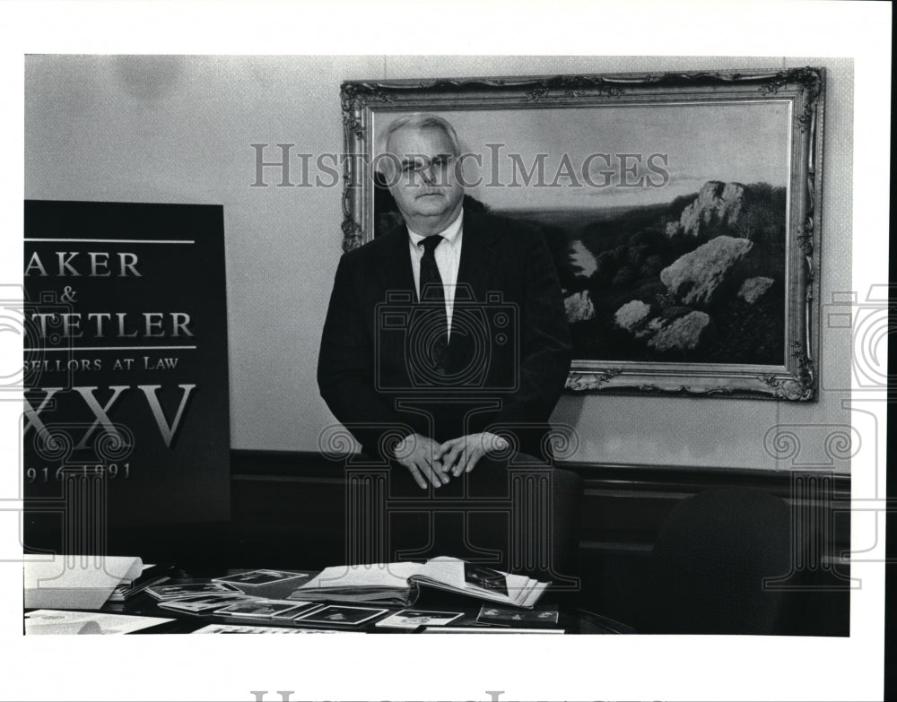 1991 Press Photo John W. Berlingame  partner of baker and Hostetler- Historic Images