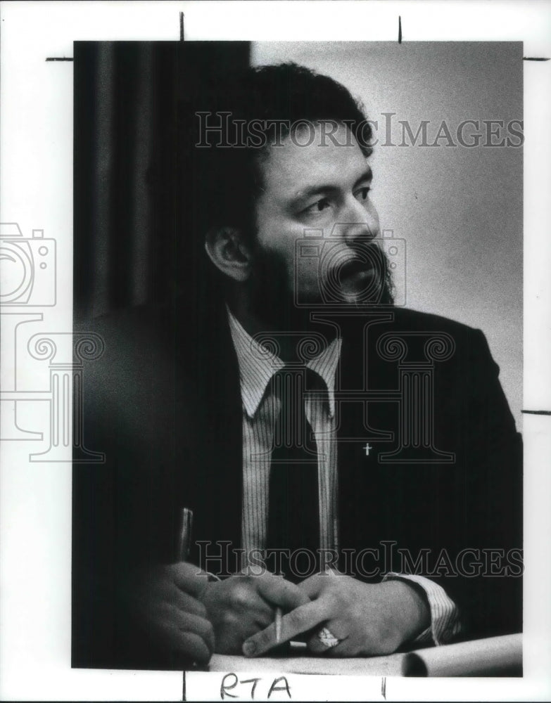 1989 Press Photo Juan Adorno RTA Lawyers in their Trial.- Historic Images