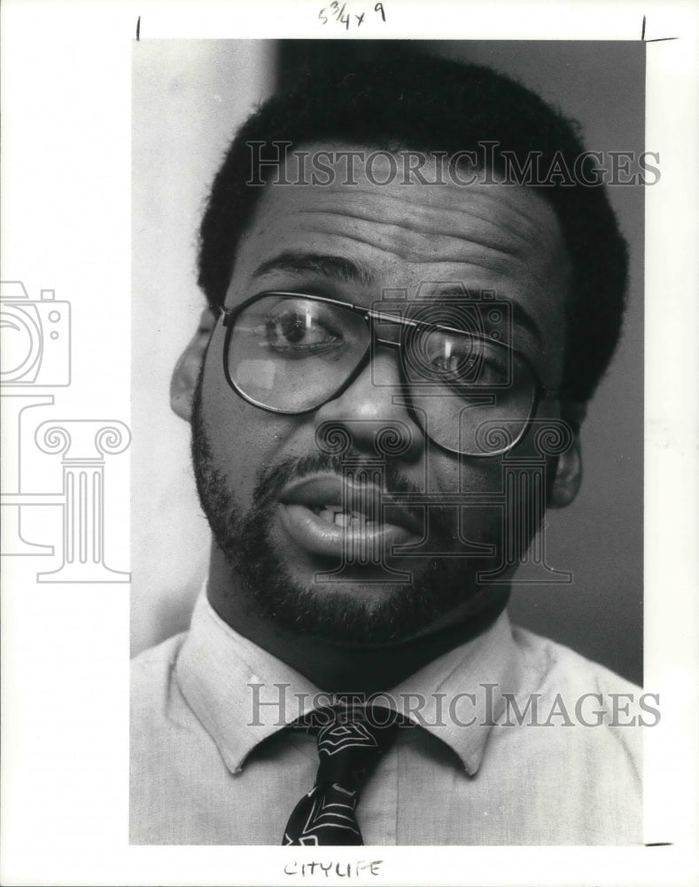 1991 Press Photo Don Brown Director Collinwood Community Center - Historic Images