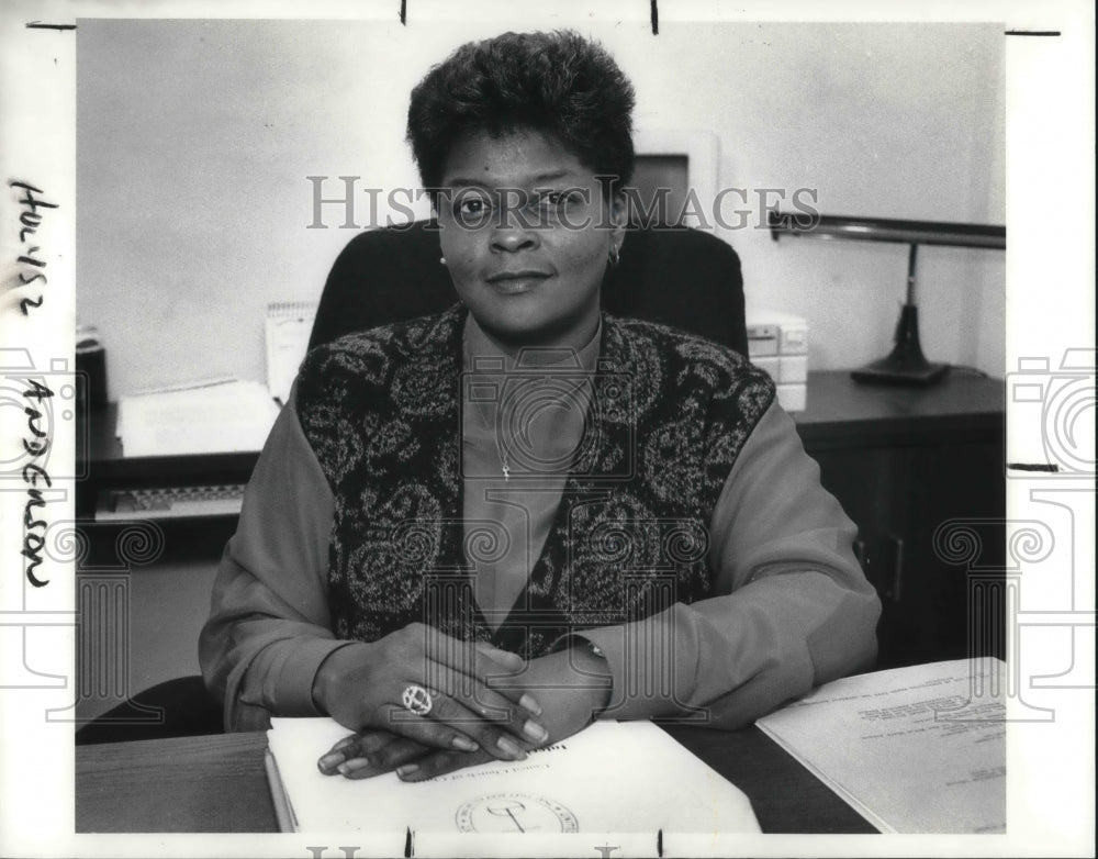 1990 Press Photo Rev. Pamela Andreson United church of Christ - Historic Images