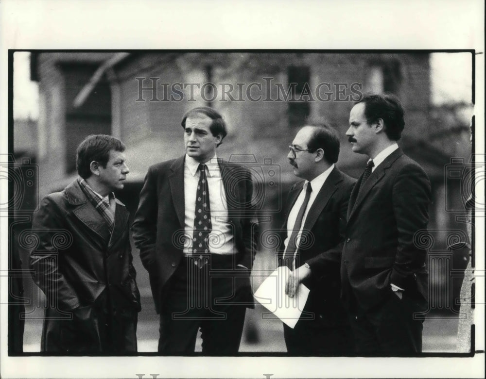 1983 Press Photo Waverly School, SJ Bollinger, V Lombardi, H Morrison- Historic Images