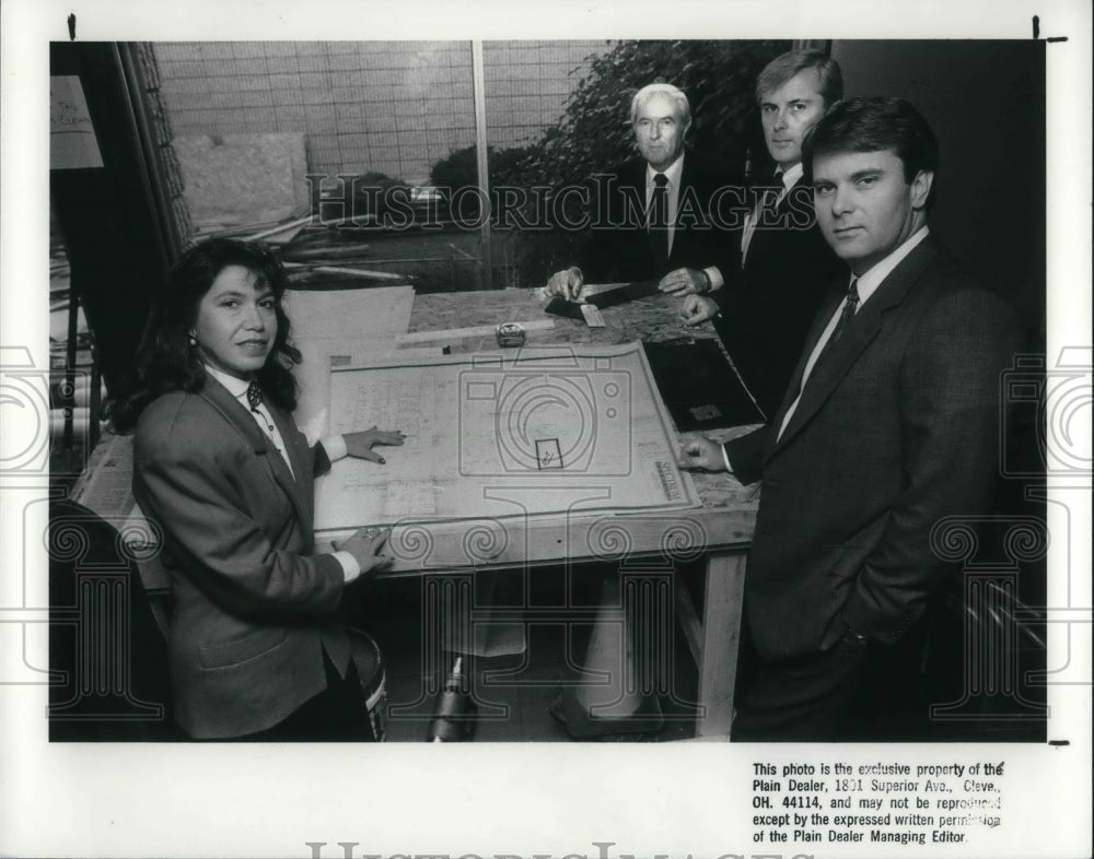 1988 Press Photo Paula Boykin, William Boykin, Jack Boyking, Bob Boykin- Historic Images