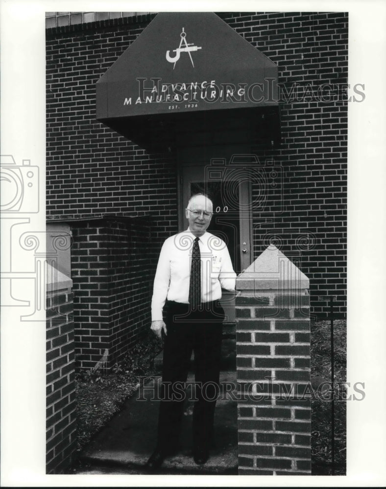 1991 Press Photo Herman J Bredenbeck President of the Advance Manufacturing Inc- Historic Images