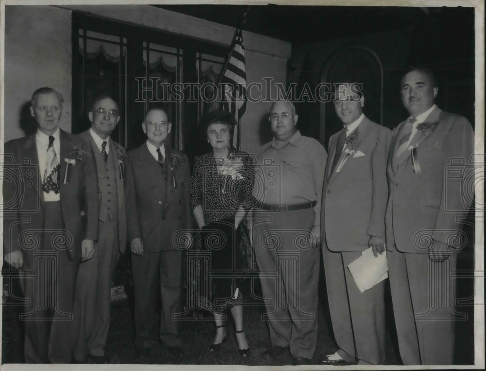 1950 Press Photo Fairport Mardi Gras Judges- Historic Images