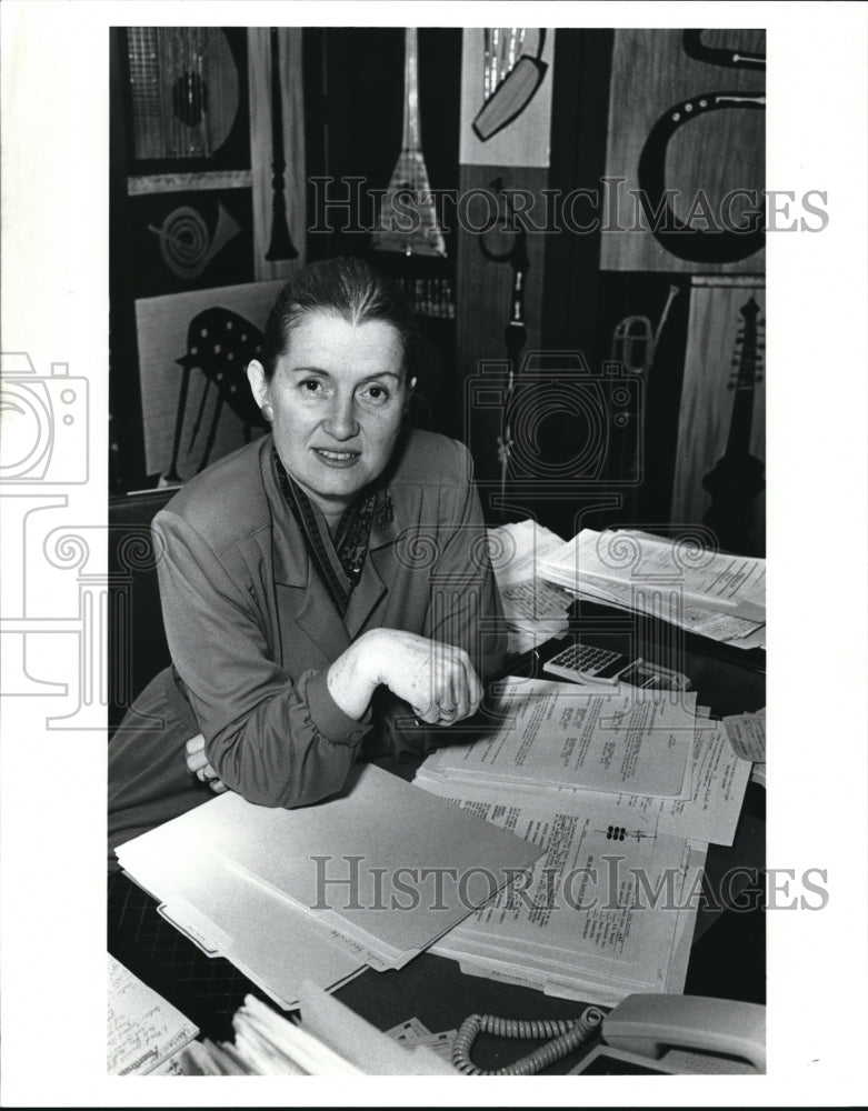 1937 Press Photo Linda Allen Cleveland Music School Settlement- Historic Images