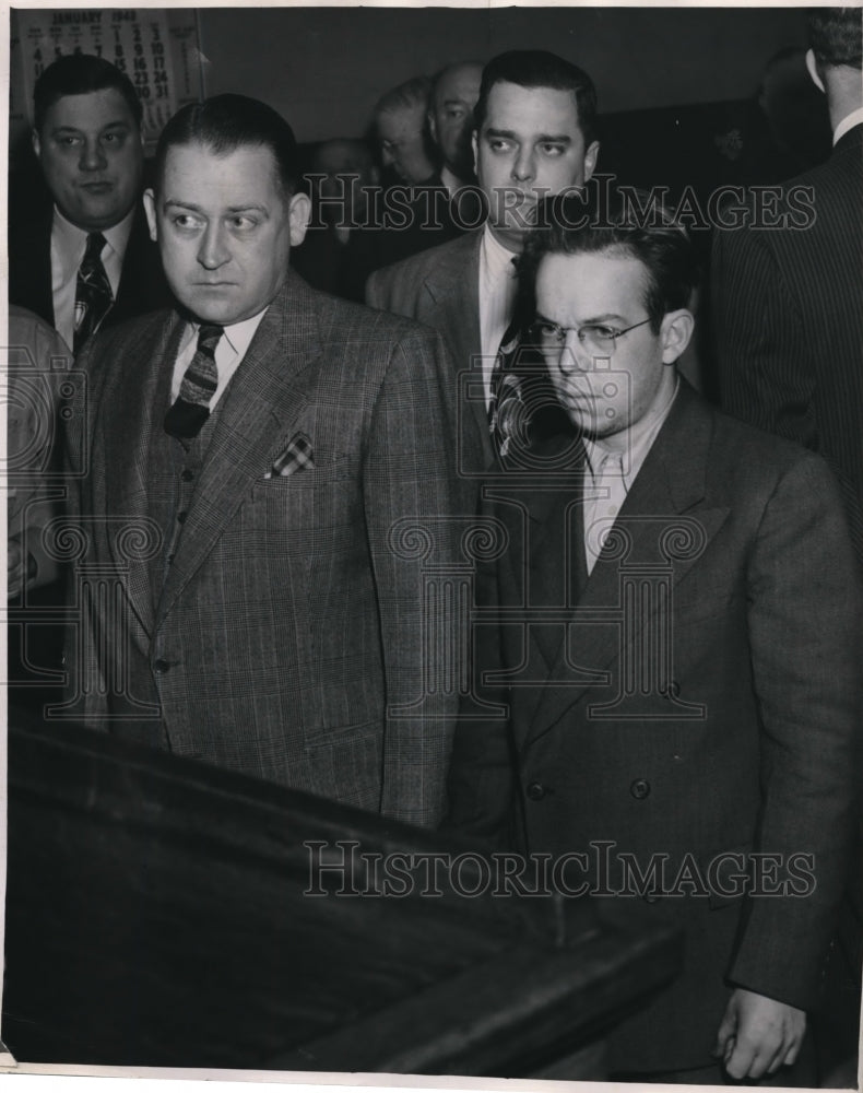 1948 Press Photo Harold Alfred Beach Jr. murder hearing of Sheila Ann.- Historic Images