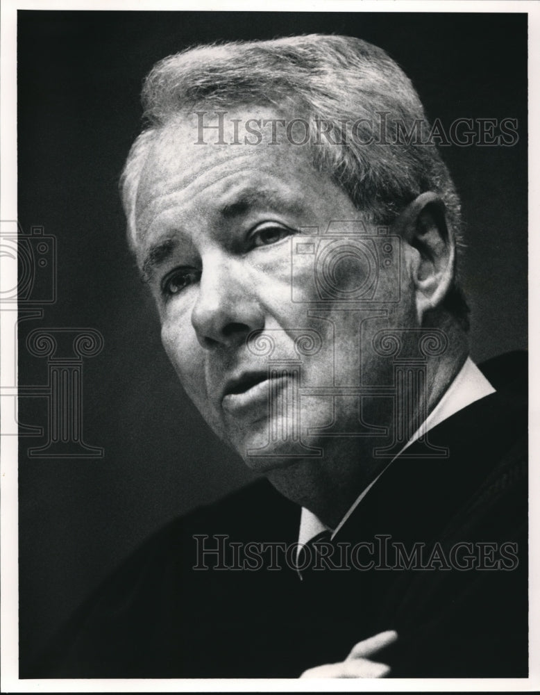  Press Photo Judge John L. Angelotta at Cuyahoga County Court of Common Pleas- Historic Images