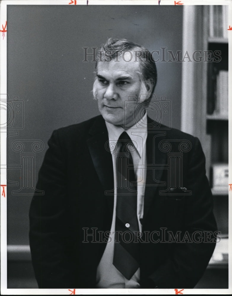 1973 Press Photo Local town executive of Cleveland Bill Biel - Historic Images