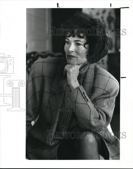 1987 Press Photo Author Meredith Brokaw- Historic Images