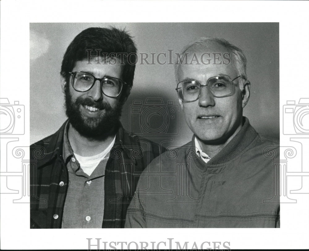 1991 Press Photo Mark Herskowitz and former lawmaker Charles Butts - Historic Images