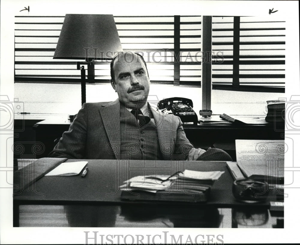 1986 Press Photo Frederick Calatrello a member of the National Labor board- Historic Images