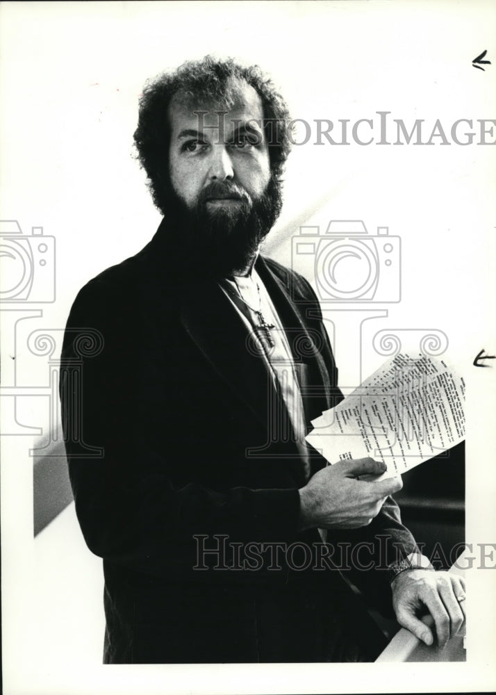 1985 Press Photo Lutheran Minister Rev Linwood H. Chamberlain- Historic Images