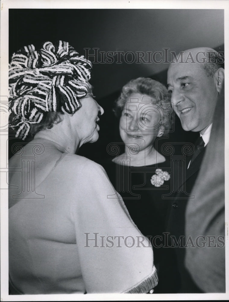 1966 Press Photo Edythe Lineker and Mr. and Mrs. Frank P. Celeste Womans Club 50- Historic Images