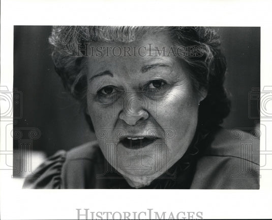 1985 Press Photo Catherine Carey Bureau of Support Domestic Relations Court- Historic Images