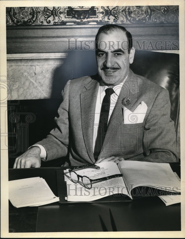 1955 Press Photo Mayor Anthony J. Celebrezze- Historic Images