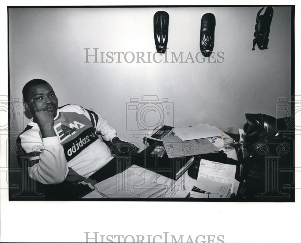 1991 Press Photo Carl Daniels of Lexington Bell Community center- Historic Images