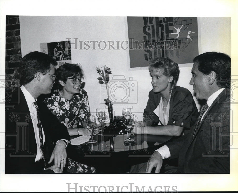 1991 Press Photo Greg Coleman Deane Coleman Jennifer Wey and Russ Elmer - Historic Images