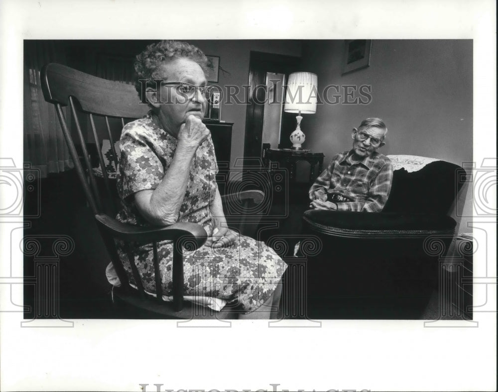 1986 Press Photo Molly and Art Dumke they will be celebrating 65 years together- Historic Images