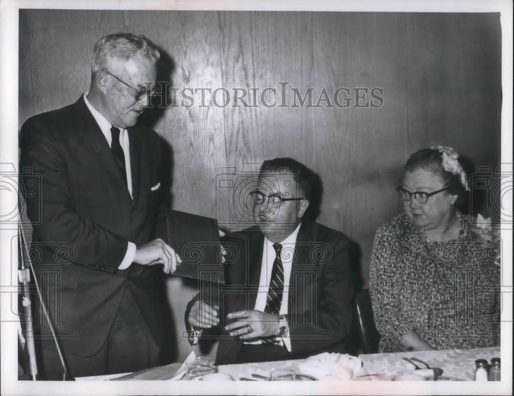 1965 Press Photo Ralph Donaldson and Wife at Retirement Party- Historic Images