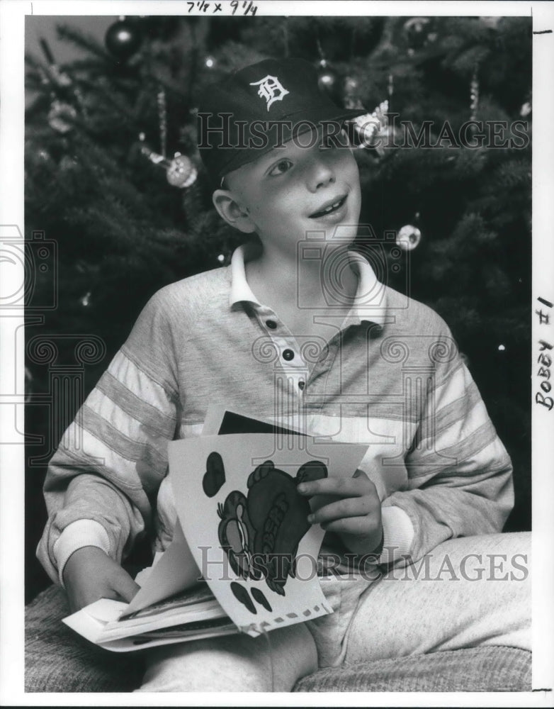 1991 Press Photo Robert Dickmen Cancer Patient- Historic Images