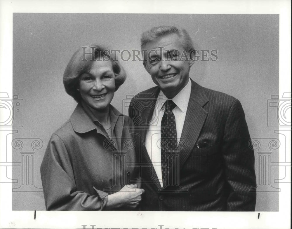 1984 Press Photo Mrs. Dorothy &amp; Mr. Robert De Bolt, First Friday Club speakers- Historic Images