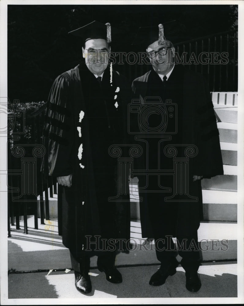 1965 Press Photo Jude Anthony J. Celebrezze, Severino P.Severino, Miami Univ.- Historic Images