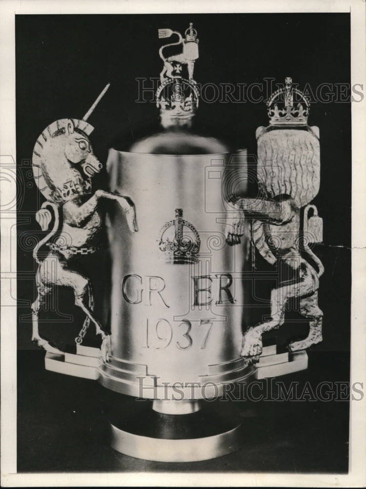 1937 Press Photo A new crown jewel, A iCup of Majesty for King George VI.- Historic Images