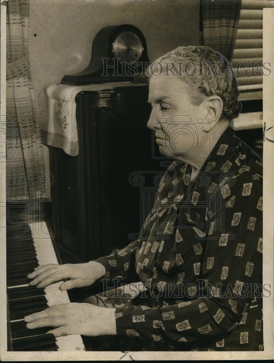 1966 Press Photo Almeda Adams 75 years old Blind Lady that Teaches Voice- Historic Images