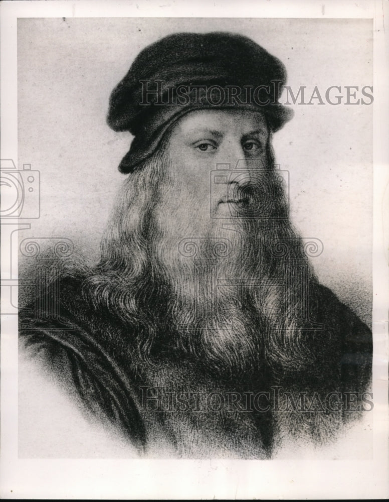 1991 Press Photo Portrait of Leonardo Da Vinci- Historic Images