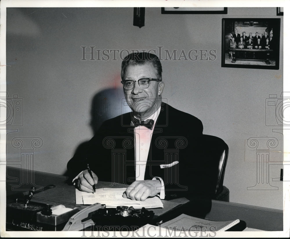 1962 Press Photo Louis L. Drasler, Public Service Director, City of Cleveland- Historic Images
