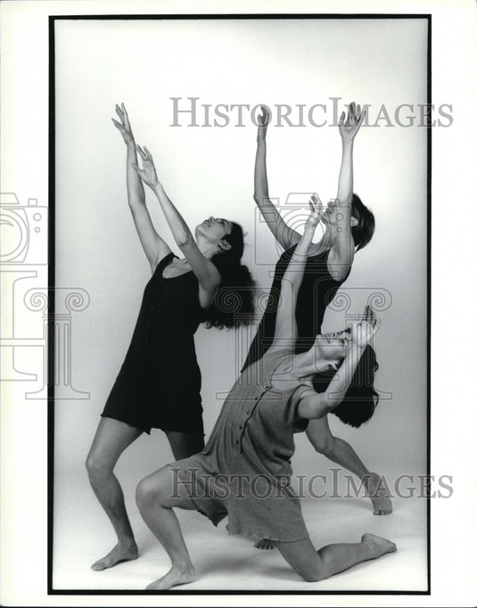 1995 Press Photo Dancers Karen Allgirl, Lynn Tabor, Lynn Deering- Historic Images