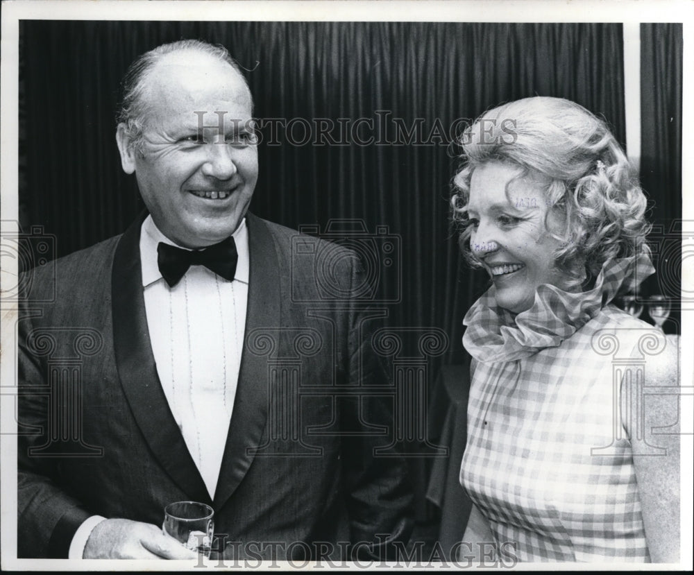 1972 Press Photo Mr &amp;Mrs. George J Grabner City of Hope Award night- Historic Images