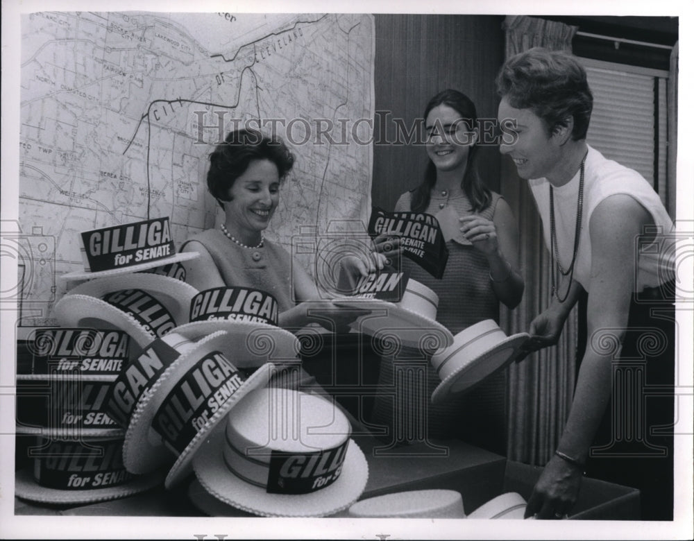 1968 Press Photo Mrs. John Gilligan, Kathleen Hilda Paine-offc mgr - cva11964- Historic Images