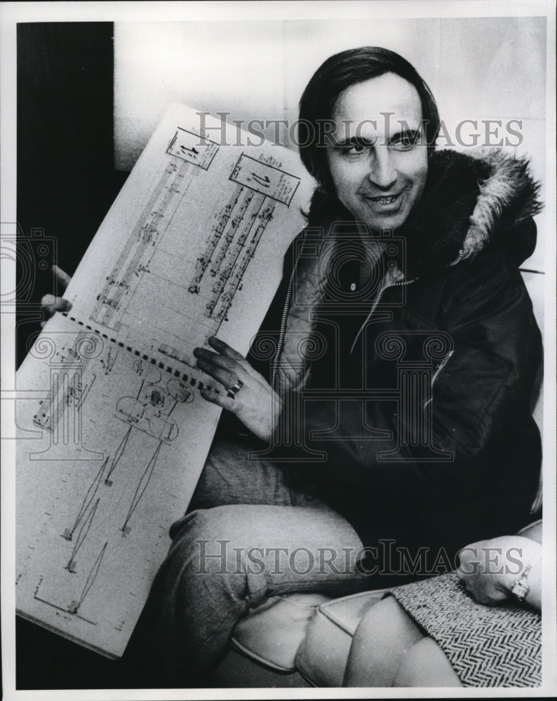 1975 Press Photo Richard Felciano, Conductor at Cleveland Institute of Music- Historic Images