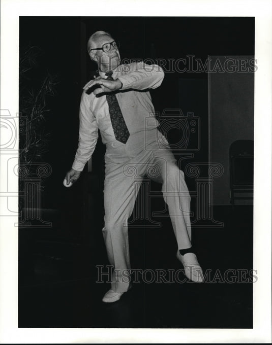 1990 Press Photo Bob Feller baseball- Historic Images