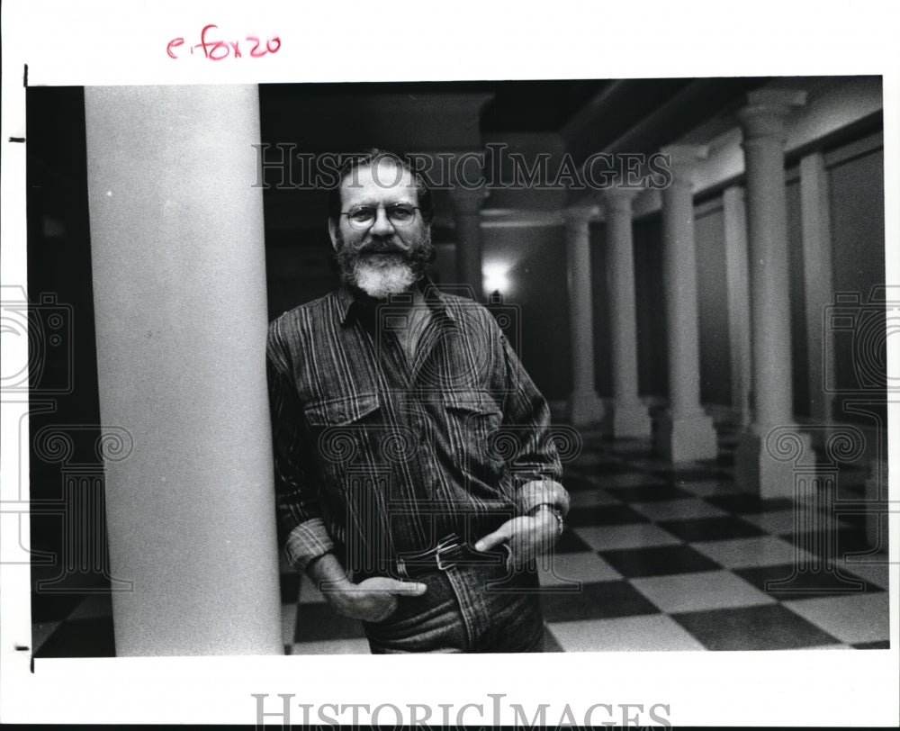 1991 Press Photo Actor Robert Foxworth At Ohio Theater Appearing In Uncle Vanya- Historic Images