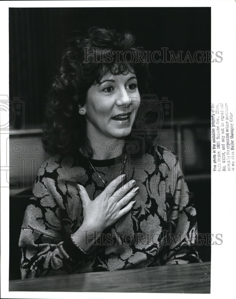 1989 Press Photo Sandra Gangluff, arrested in connection with call girl operatio- Historic Images