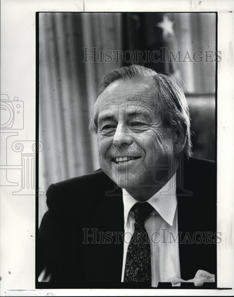 1988 Press Photo John Flower, acting CSU President - Historic Images