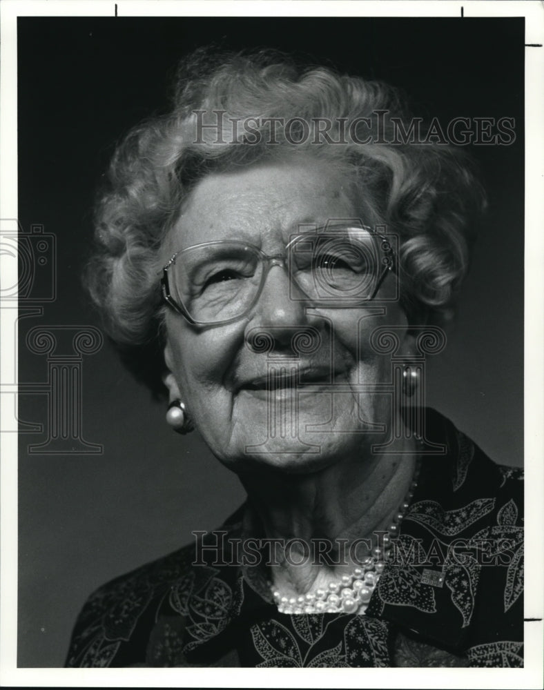 1991 Press Photo Margaret Grieve 86 years old Painter - Historic Images