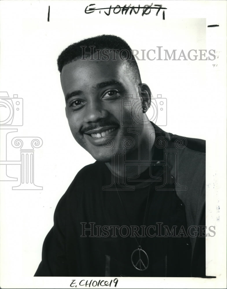 1991 Press Photo John Henton, Cleveland Comic - Historic Images