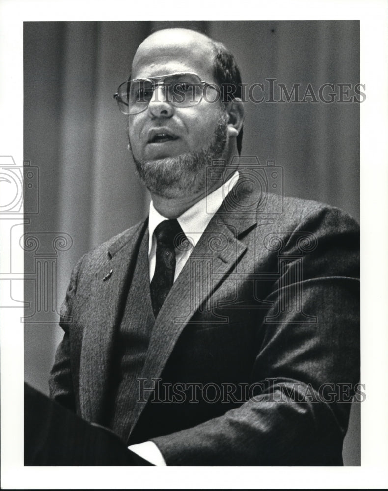 1986 Press Photo John Hexter, COSE Chairman- Historic Images