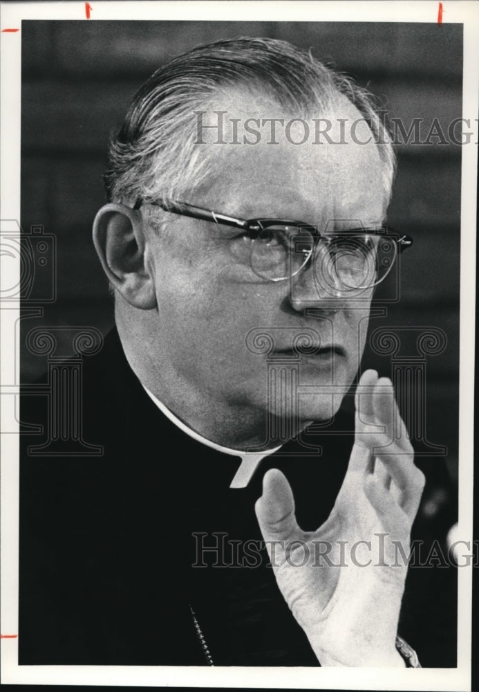 1980 Press Photo Archbishop James A. Hickey - Historic Images