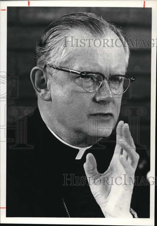 1980 Press Photo Archbishop James A. Hickey - Historic Images
