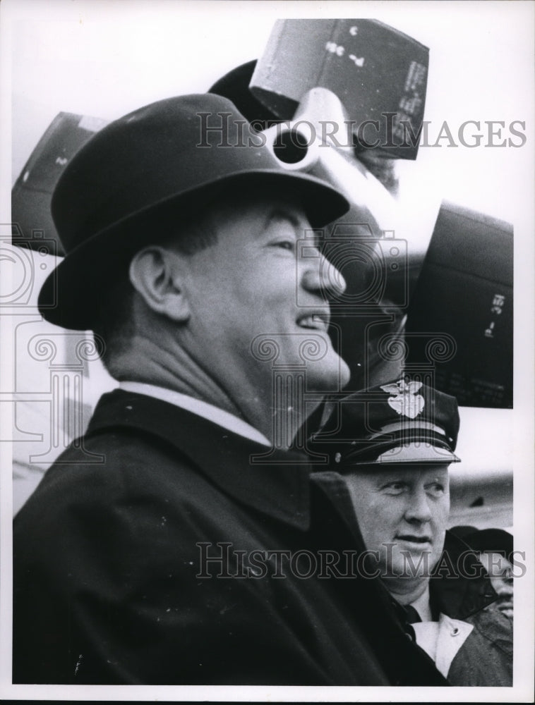 1964 Press Photo Mr. Hubert Humphrey&#39;s Cleveland visit- Historic Images