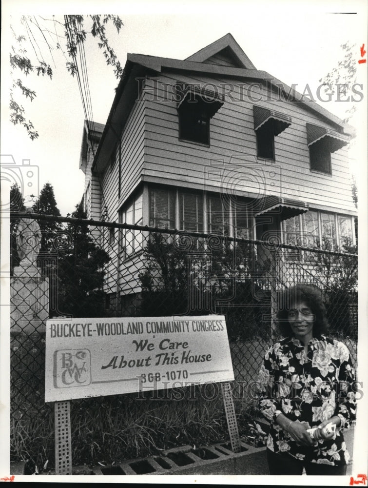 1981 Press Photo Agnes Jackson Pres. of Buckeye Woodland Community Congress- Historic Images