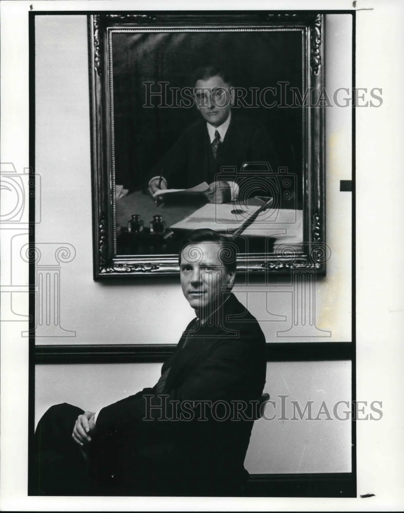 1989 Press Photo President Lee Hoskins of the Federal Reserve Bank - Historic Images