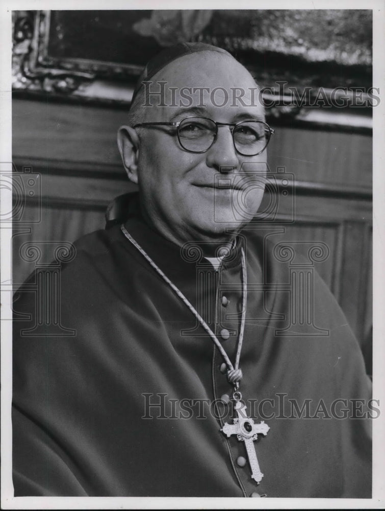 1964 Press Photo Bishop Clarence Jesenmann of Cleveland Ohio- Historic Images